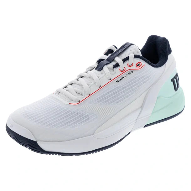 Men's Rush Pro 5 Shoes White and Bay