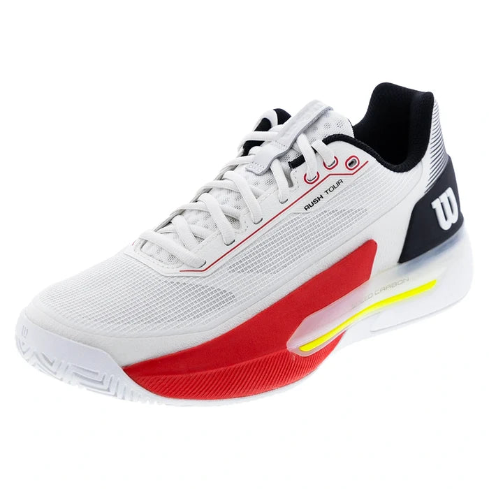 Men's Rush Tour 5 Court Shoes White and Black