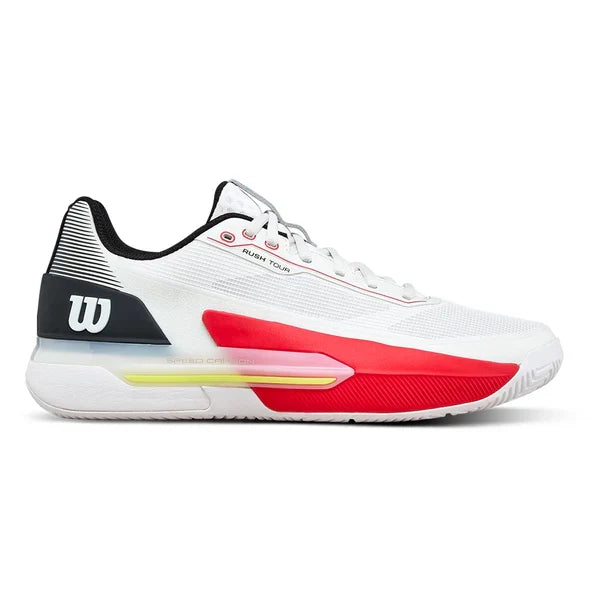 Men's Rush Tour 5 Court Shoes White and Black