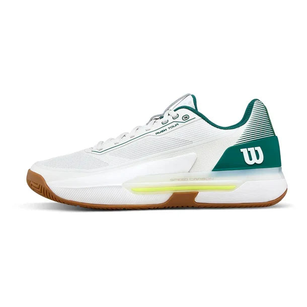 Men's Rush Tour 5 Court Shoes White and Evergreen