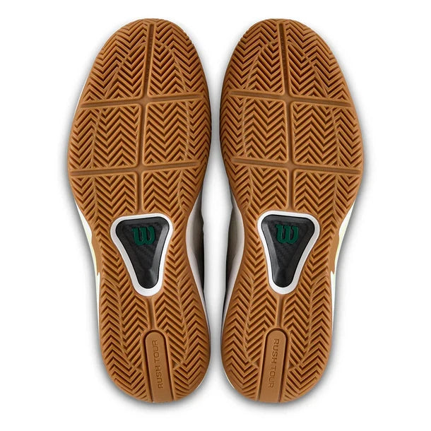 Men's Rush Tour 5 Court Shoes White and Evergreen