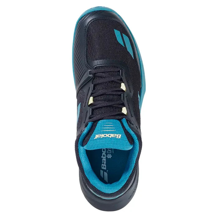 Men's SFX 4 All Court Tennis Shoes Black and Blue,Footwear,Babolat,,,Tennis Express,30F26529A-2033F26-3