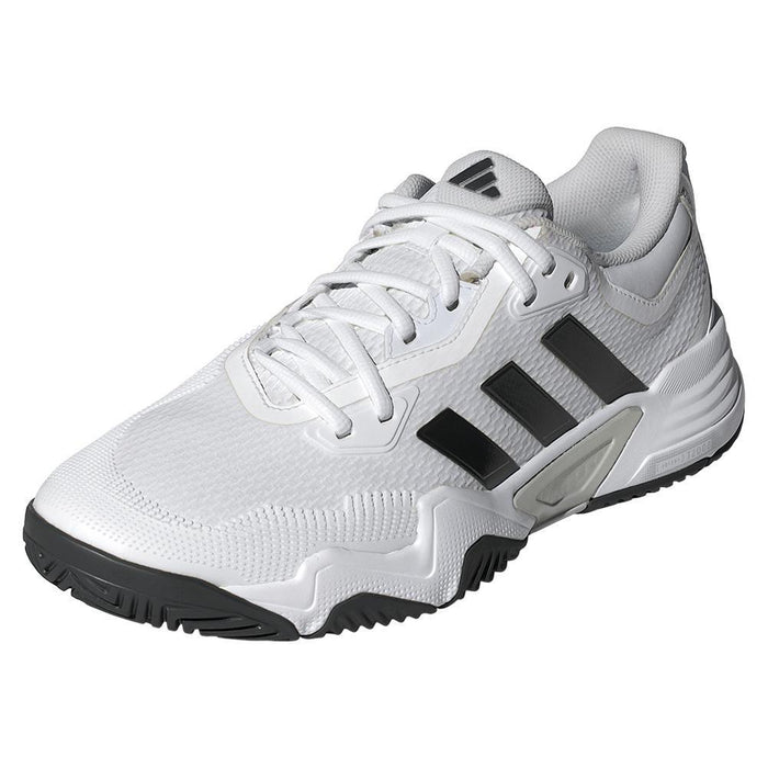 Mens Solematch Control 2 Shoes White and Black Blue Metallic