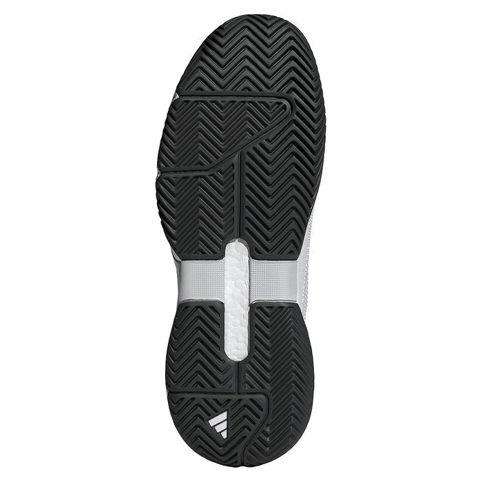 Mens Solematch Control 2 Shoes White and Black Blue Metallic