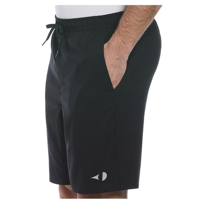 Men's Solid Athletic 9 Inch Short Caviar