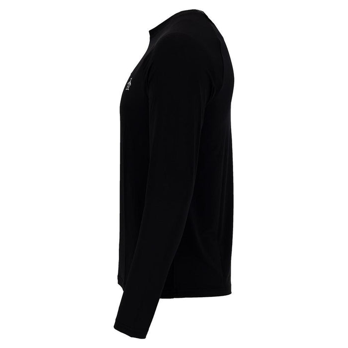 Men's Solid Performance Long Sleeve Raglan Caviar