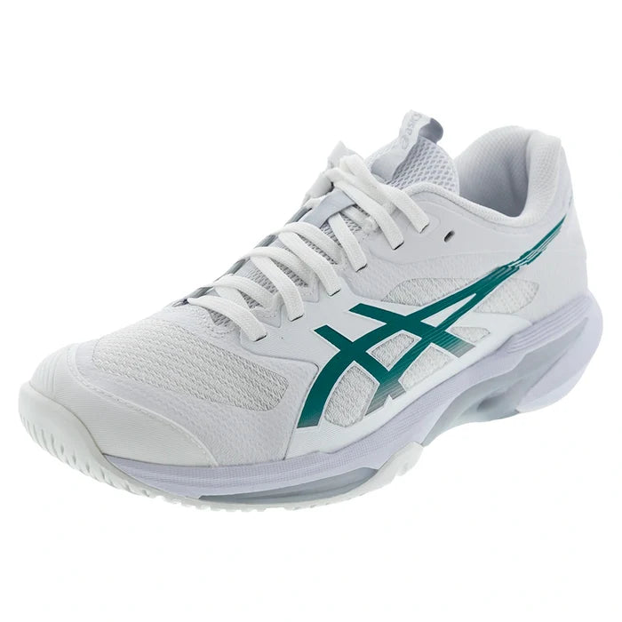 Men's Solution Speed FF 4 Shoes White and Pitch Green