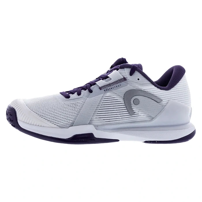 Men's Sprint Pro 4.0 Court Shoes Light Grey and Purple Night