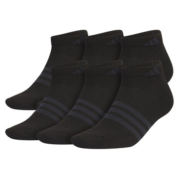 Men's Superlite 3.0 6 Pack Low Cut Socks Black and Night Grey