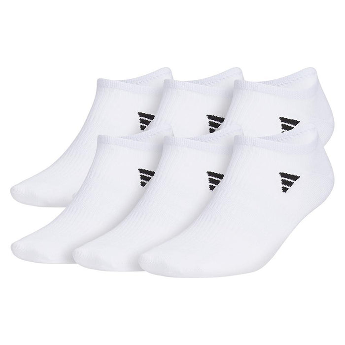 Men's Superlite 3.0 6 Pack No Show Socks White and Black