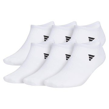 Men's Superlite 3.0 6 Pack No Show Socks White and Black