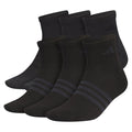 Men's Superlite 3.0 6 Pack Quarter Socks Black and Night Grey