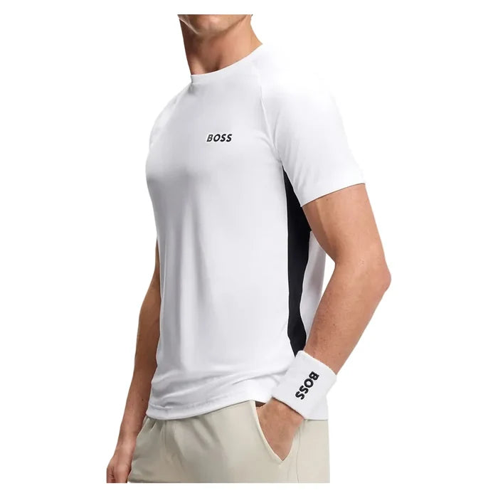 Men's TOC Spin CB Tennis Tee-Apparel-Hugo Boss-50554544-100-5-Tennis Express