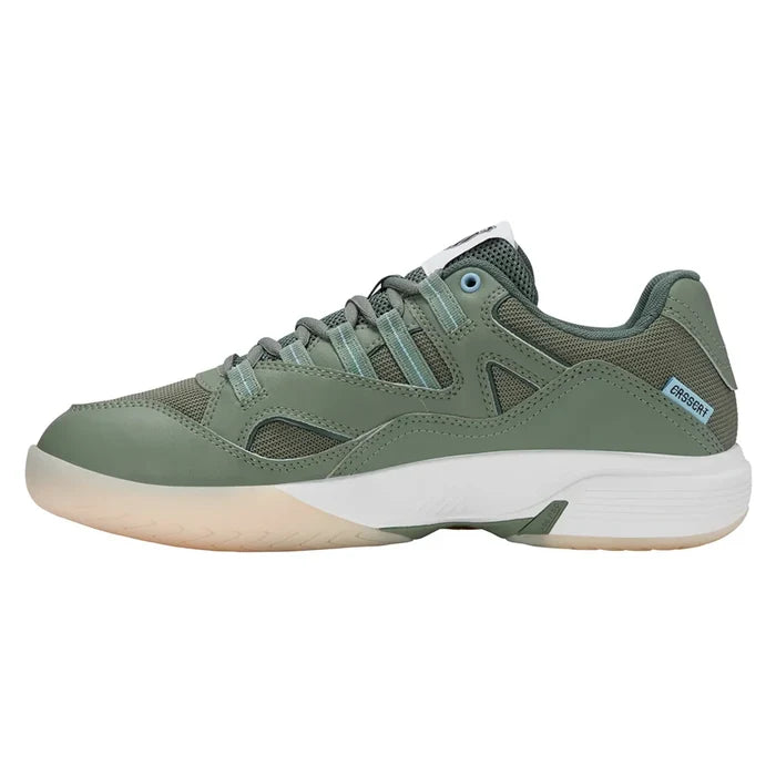 Men's Tura Team Pickleball Court Shoes Sea Spray and Dark Forest