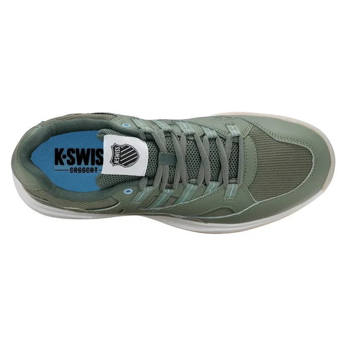 Men's Tura Team Pickleball Court Shoes Sea Spray and Dark Forest