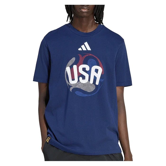 Men's USA OLP Soccer Tee Tena Blue