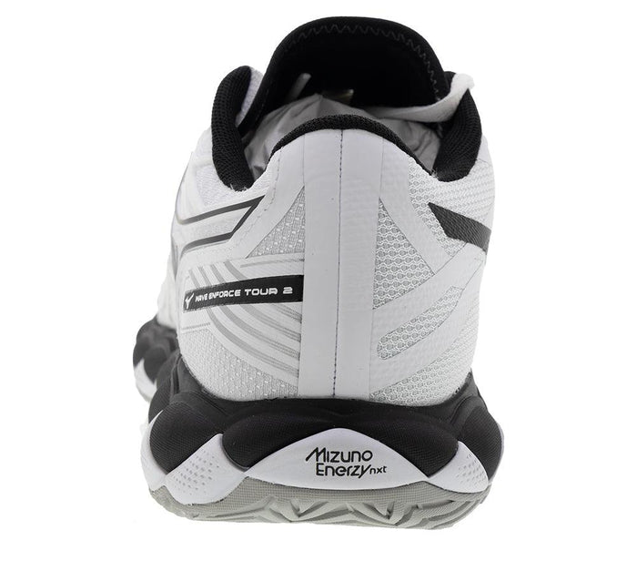 Men's Wave Enforce Tour 2 Court Shoes White and Black