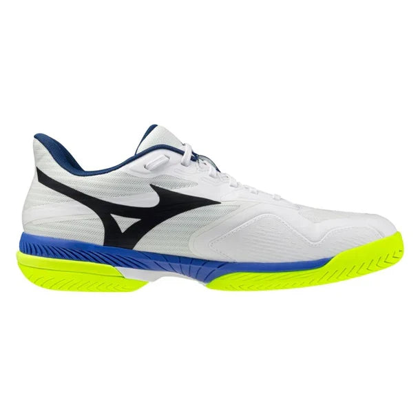Men's Wave Exceed Court AC Shoes White and Dazzling Blue