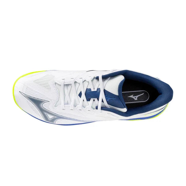 Men's Wave Exceed Court AC Shoes White and Dazzling Blue