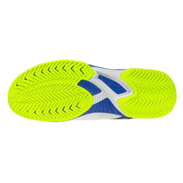 Men's Wave Exceed Court AC Shoes White and Dazzling Blue