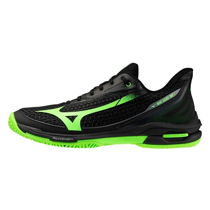 Men's Wave Exceed Tour 7 AC Shoes Black and Glowing Apple