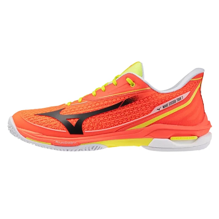 Men's Wave Exceed Tour 7 AC Shoes Lava Orange and Black Oyster