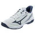 Men's Wave Exceed Tour 7 AC Shoes White and China Blue