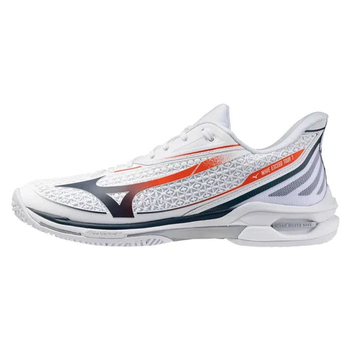 Men's Wave Exceed Tour 7 AC Shoes White and Insignia Blue