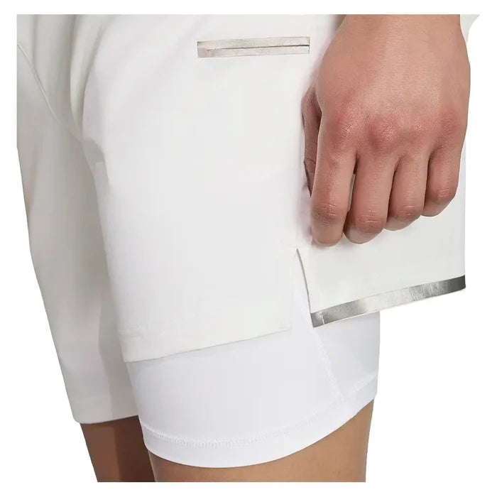 Men's Wimbledon 7 Inch Short and Tight Set White
