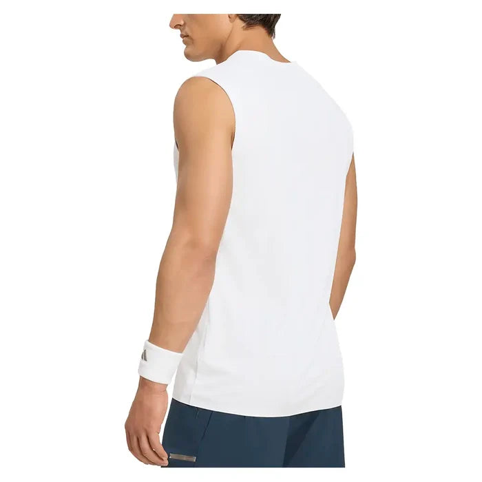 Men's Wimbledon Sleeveless Tank White