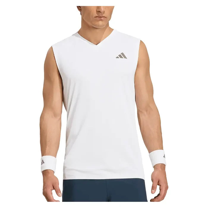 Men's Wimbledon Sleeveless Tank White