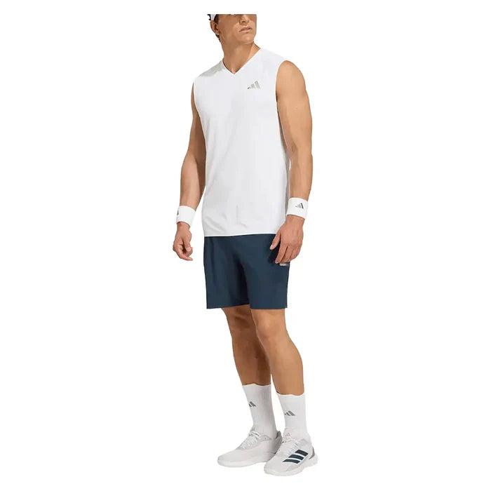 Men's Wimbledon Sleeveless Tank White