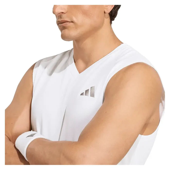 Men's Wimbledon Sleeveless Tank White