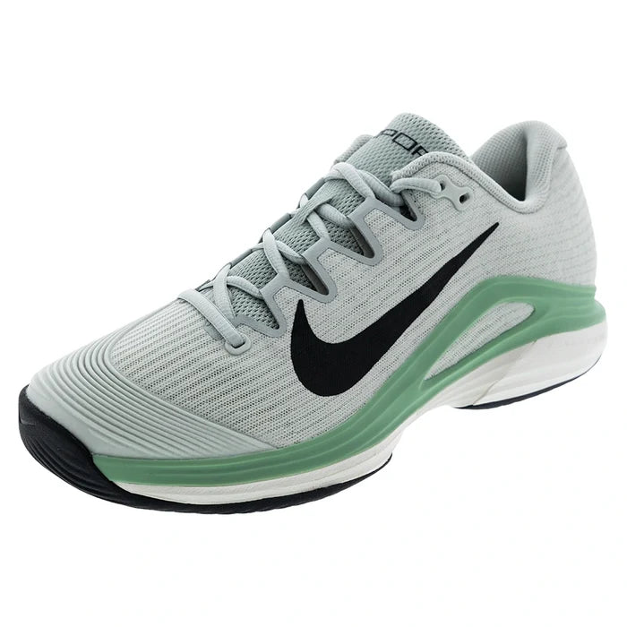 Men's Zoom Vapor 12 Shoes Light Silver and Black
