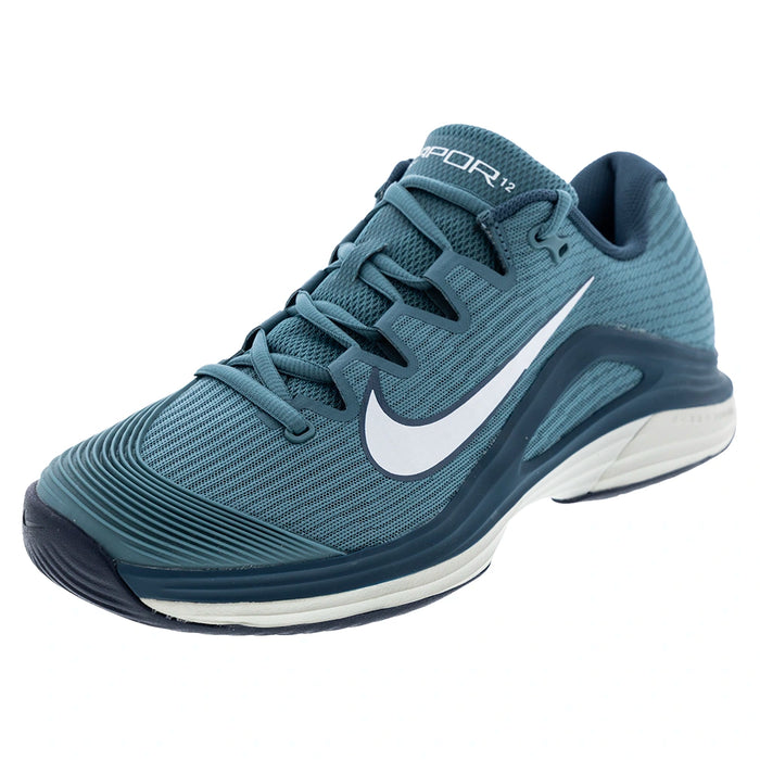 Men's Zoom Vapor 12 Shoes Smokey Blue and White