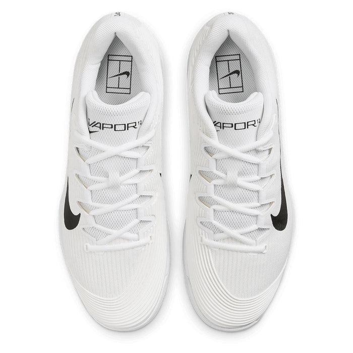 Men's Zoom Vapor 12 Shoes White and Black