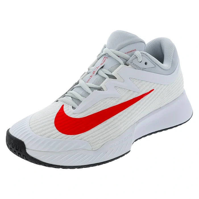 Men's Zoom Vapor Pro 3 Shoes White and Lt Crimson