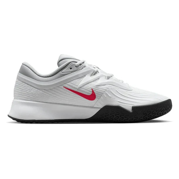 Men's Zoom Vapor Pro 3 Shoes White and Lt Crimson