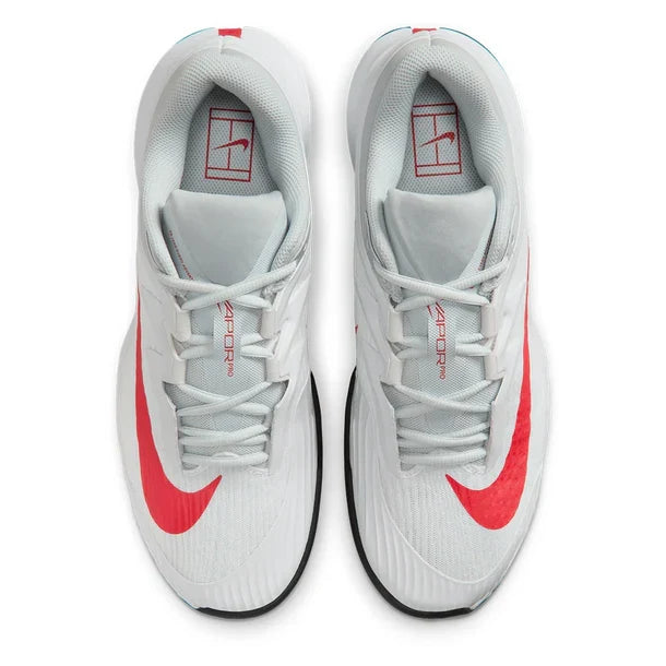 Men's Zoom Vapor Pro 3 Shoes White and Lt Crimson