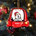 Merry Christmas Wooden Ornament- Best Gift For Dog Lover