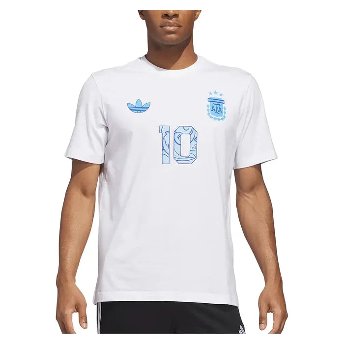 Messi Name & Number Graphic Tee White