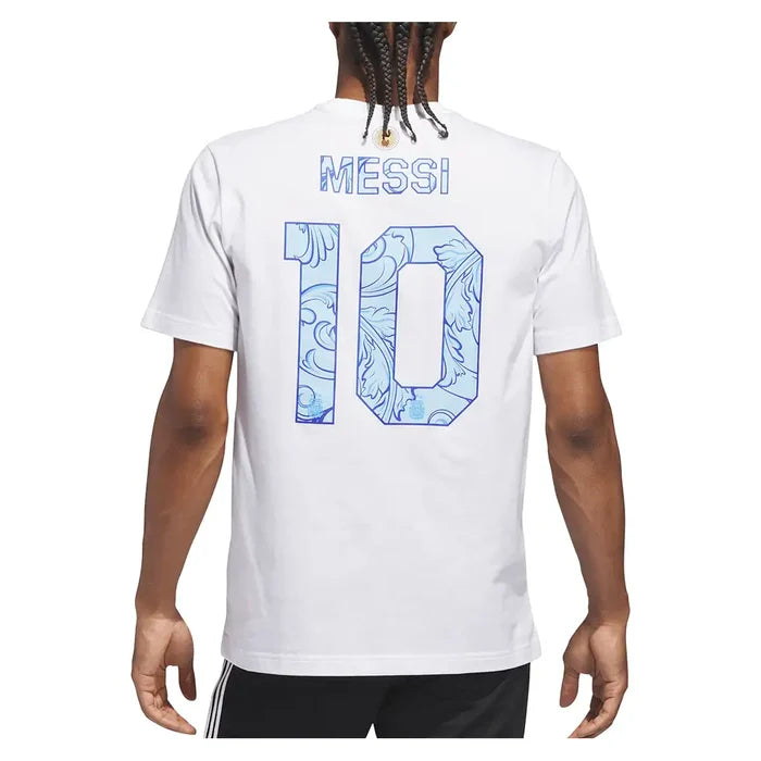 Messi Name & Number Graphic Tee White