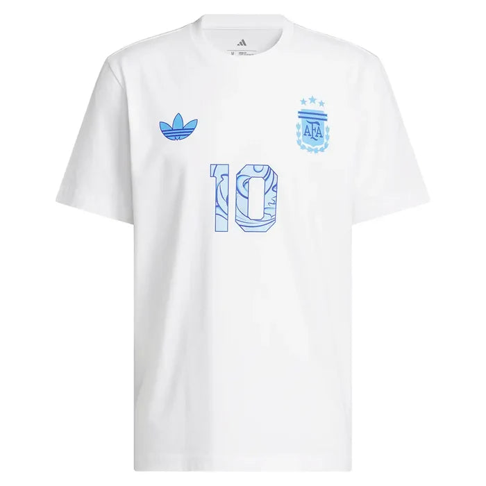 Messi Name & Number Graphic Tee White