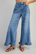 Mineral Washed Ruffle Hem