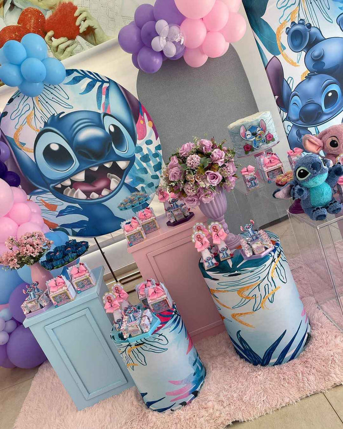 Mocsicka Customize Double-printed Round Backdrop Cover for Party Decoration