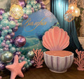 Mocsicka Underwater World Theme Happy Birthday Party Round Cover-Mocsicka Party