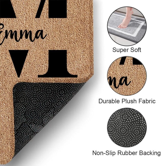 Mom/Dad We Love You! - Personalized Doormat, Gift For Mom/Dad, Gift For Mother's Day/ Father's Day