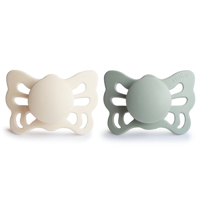 Mushie FRIGG Butterfly Anatomical Silicone Pacifier 2-Pack