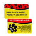 My Pets Are Home Alone - Personalized Metal Wallet Card, Gift For Pets Lover