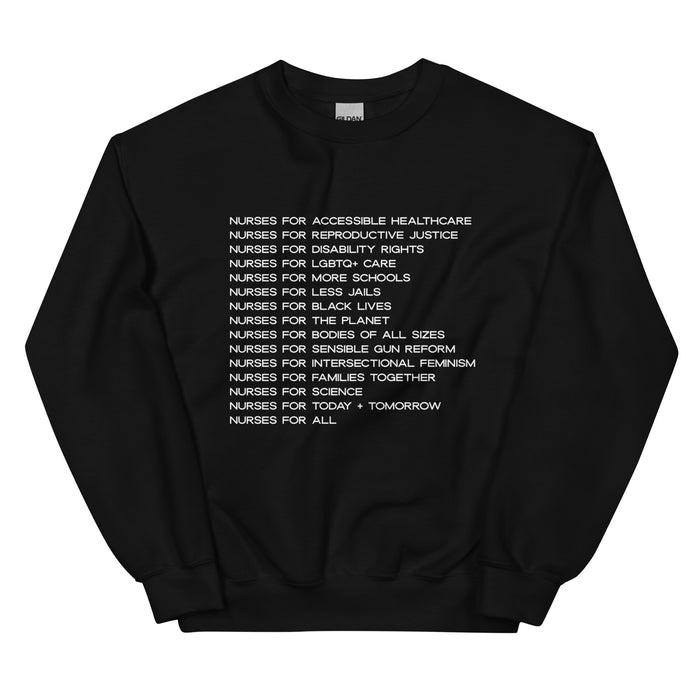 Nurses for Social Justice Crewneck